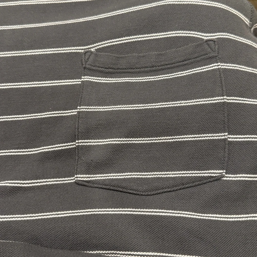 ATM Anthony Michael Melillo 100% Pima Cotton Striped Long Sleeve Shirt Dress L - Picture 5 of 11